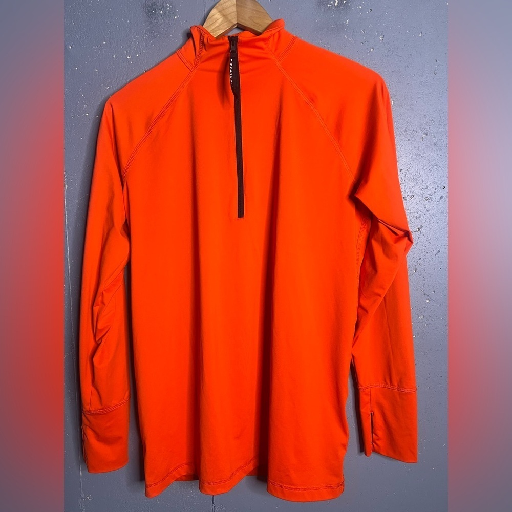 ADIDAS Karlie Kloss Adidas Orange Quarter Zip .Size M